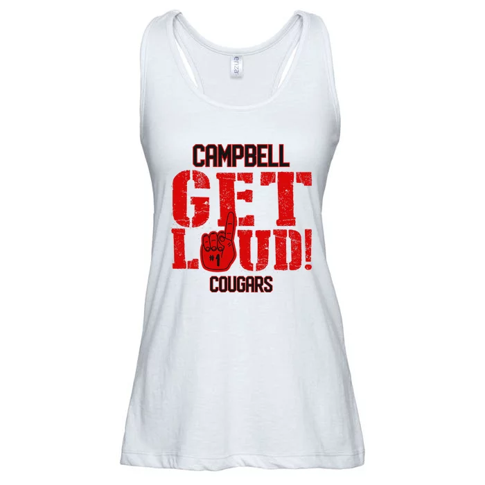 Campbell High School Get Loud Cougars Ladies Essential Flowy Tank