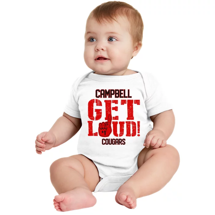 Campbell High School Get Loud Cougars Baby Bodysuit