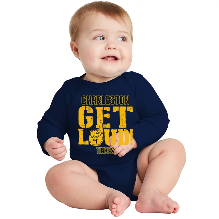 Charleston High School Get Loud Tigers Baby Long Sleeve Bodysuit