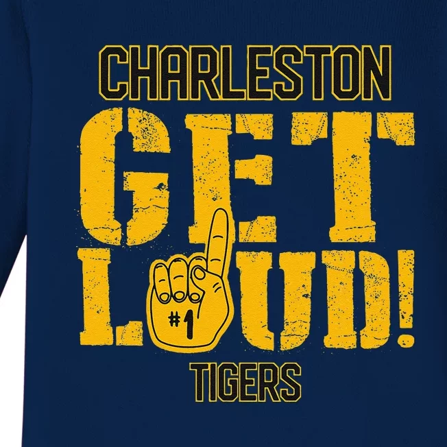 Charleston High School Get Loud Tigers Baby Long Sleeve Bodysuit