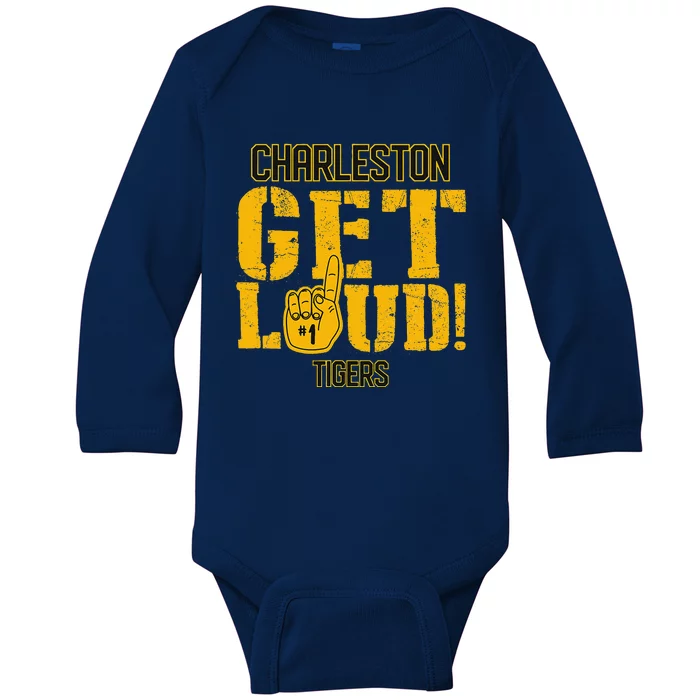 Charleston High School Get Loud Tigers Baby Long Sleeve Bodysuit