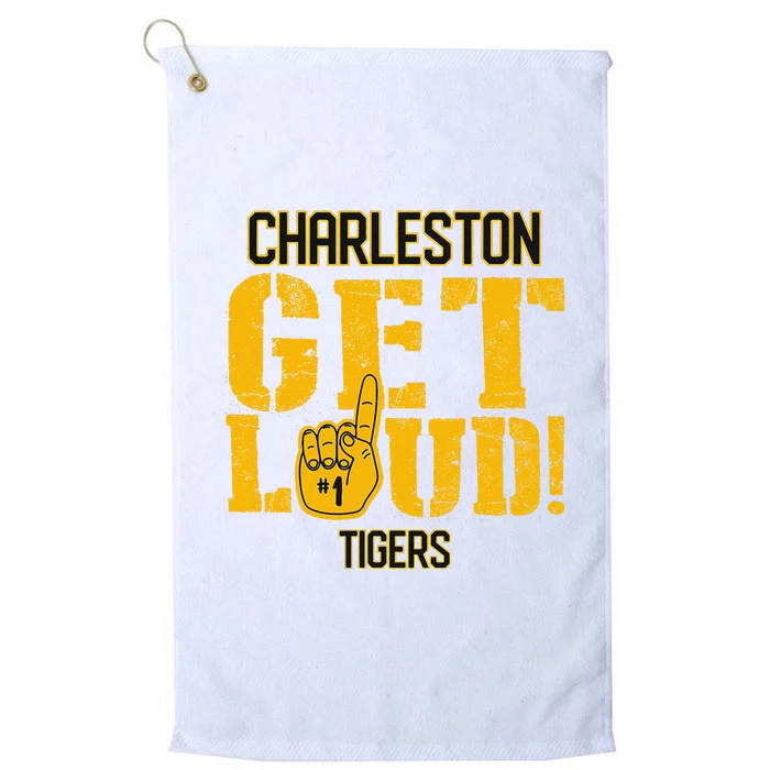 Charleston High School Get Loud Tigers Platinum Collection Golf Towel