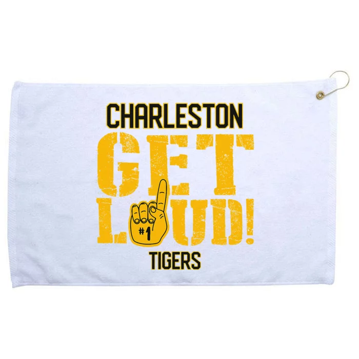 Charleston High School Get Loud Tigers Grommeted Golf Towel