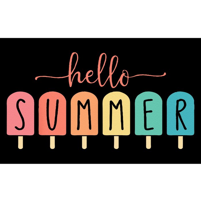 Colorful Hello Summer Popsicle Graphic Bumper Sticker