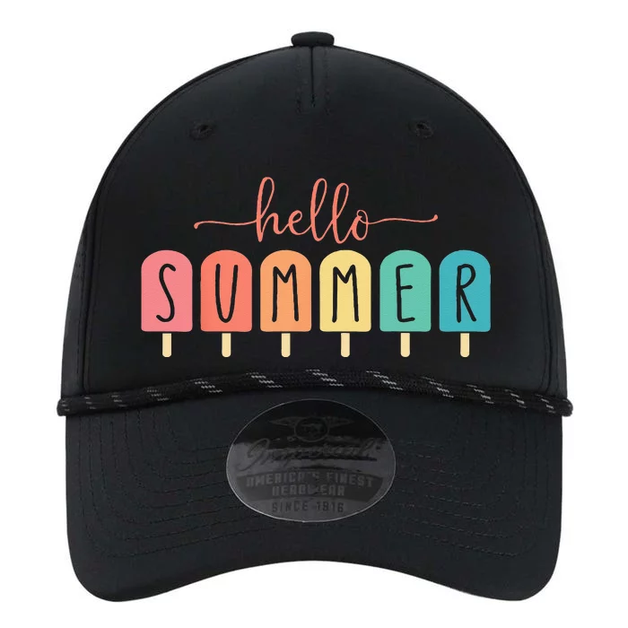 Colorful Hello Summer Popsicle Graphic Performance The Dyno Cap