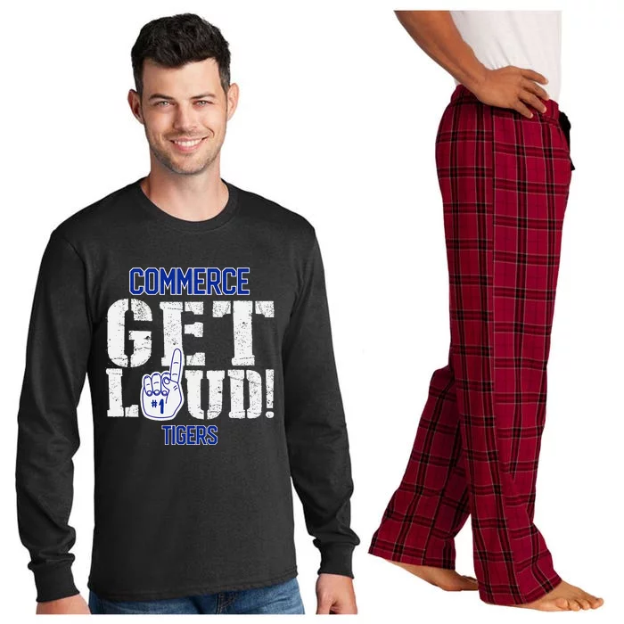 Commerce High School Get Loud Tigers Long Sleeve Pajama Set