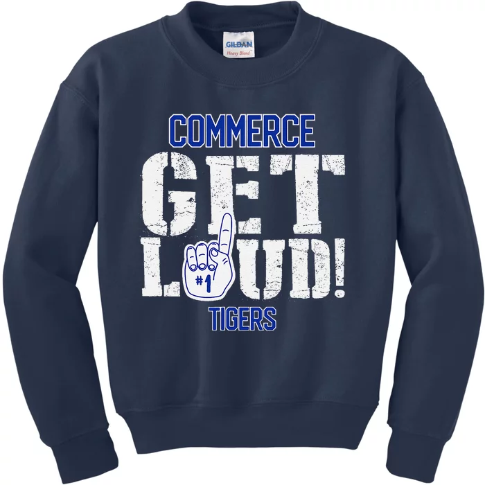 Commerce High School Get Loud Tigers Kids Sweatshirt