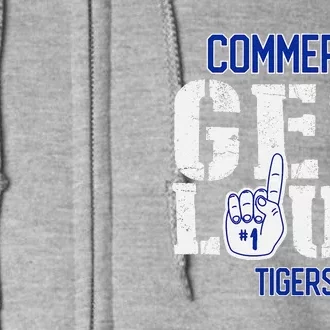 Commerce High School Get Loud Tigers Full Zip Hoodie