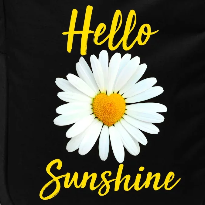 Cute Hello Sunshine Heart Daisy Flower Impact Tech Backpack