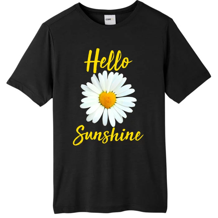 Cute Hello Sunshine Heart Daisy Flower ChromaSoft Performance T-Shirt