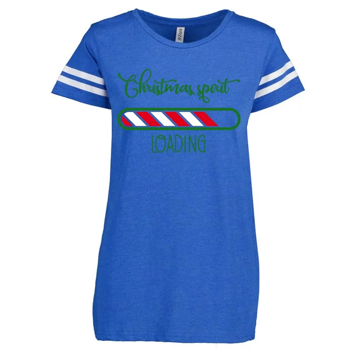 Christmas Holidays Spirit Loading Joy Cute Gift Enza Ladies Jersey Football T-Shirt