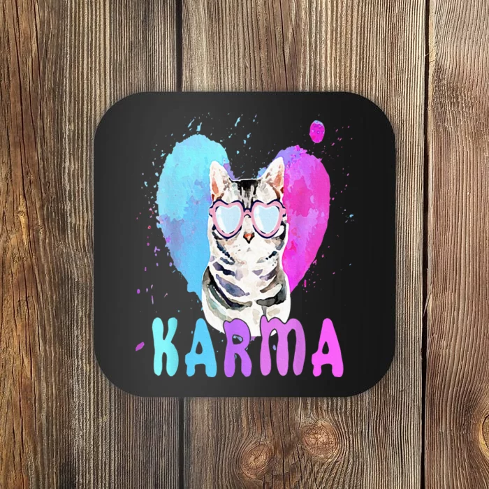 Cat Heart Shape Karma Coaster