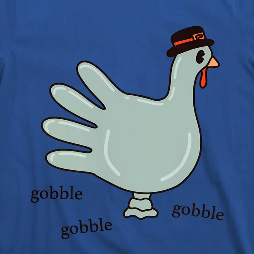 Cute Hand Turkey Pilgrim Gobble Thanksgiving Day Costume Gift T-Shirt