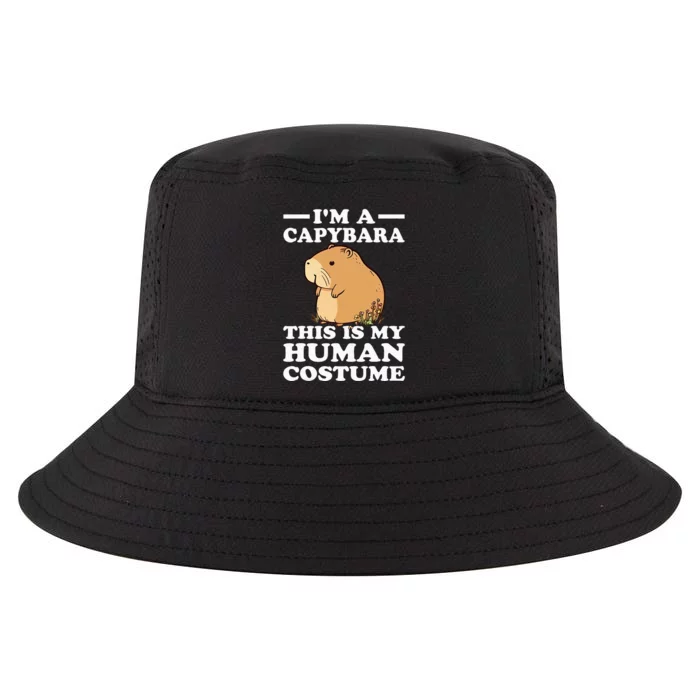 Cute Halloween This Is My Human Costume IM A Capybara Cool Comfort Performance Bucket Hat