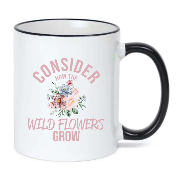 Consider How The Flowers Black Color Changing Mug