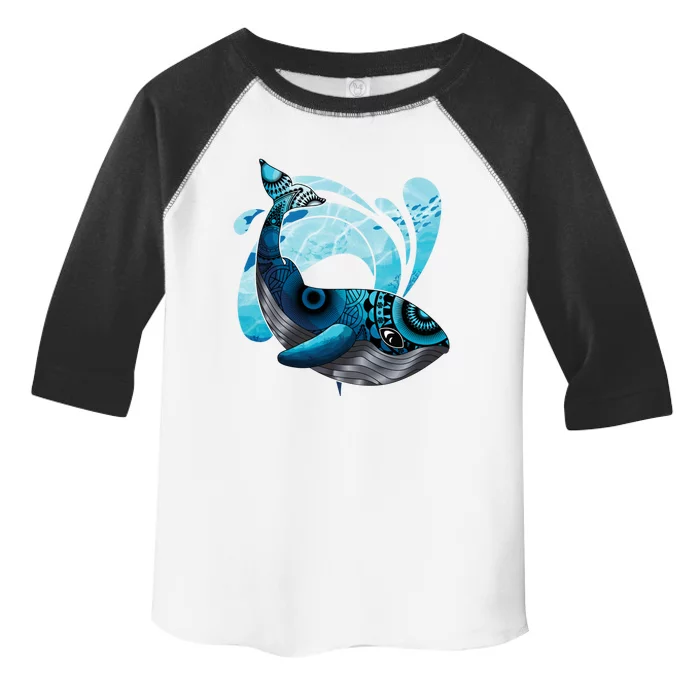 Cute Hawaiian Tribal Whale Activisgift Save The Whales Funny Gift Toddler Fine Jersey T-Shirt