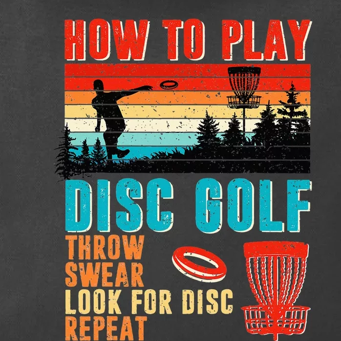 Cool How To Play Disc Golf Throw Sweak Look For Disc Repeat Zip Tote Bag