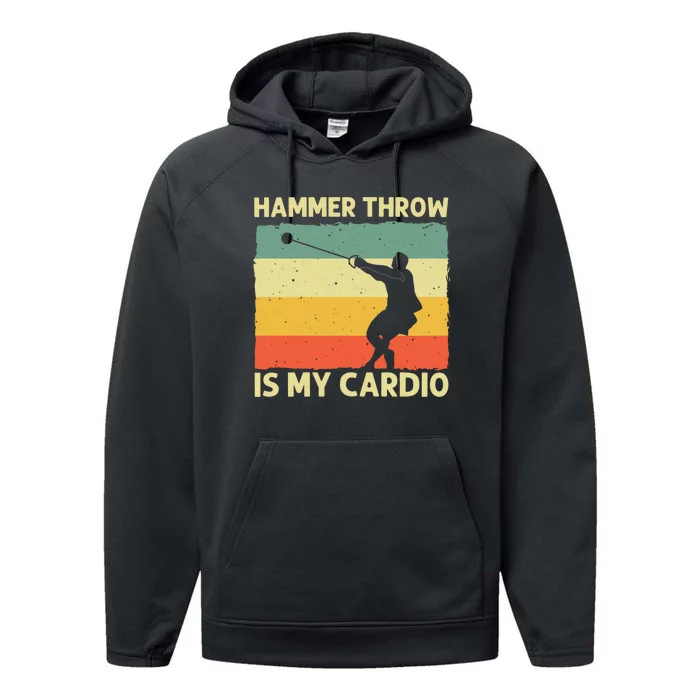 Cool Hammer Throw For Track And Field Throwing Performance Fleece Hoodie