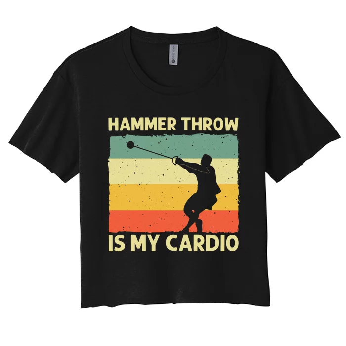 Cool Hammer Throw For Track And Field Throwing Women's Crop Top Tee