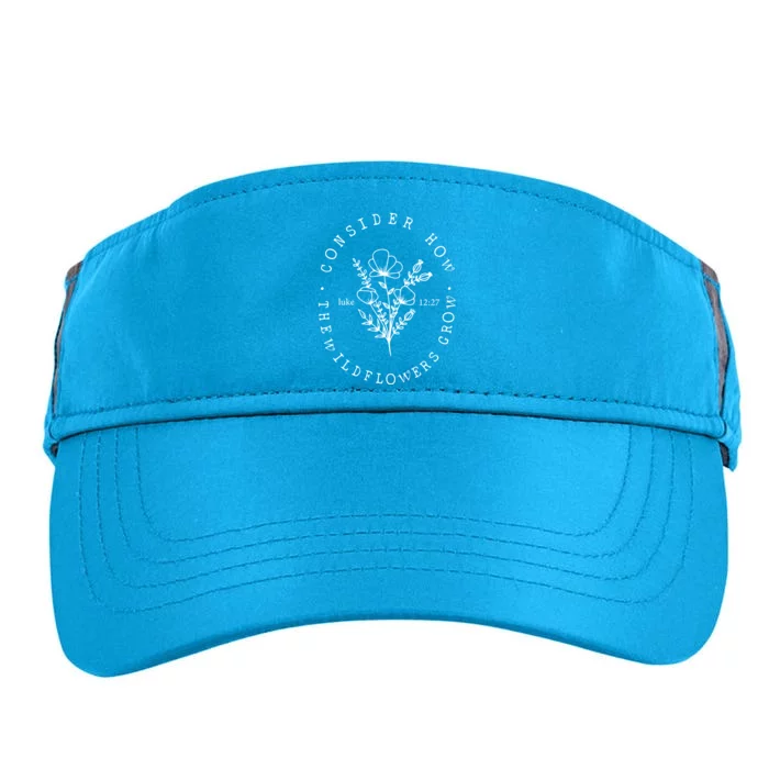 Consider How The Wildflowers Grow Adult Drive Performance Visor