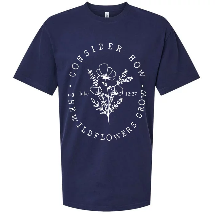 Consider How The Wildflowers Grow Sueded Cloud Jersey T-Shirt