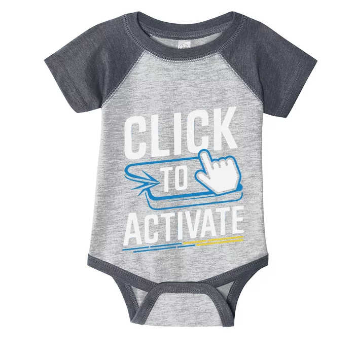 Click Here To Activate Your Inner Nerd Geeks Infant Baby Jersey Bodysuit