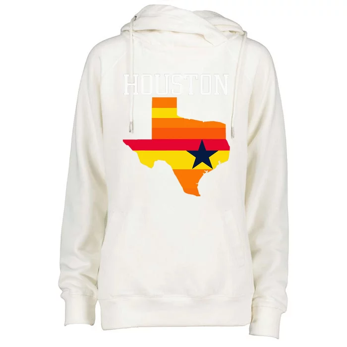 Classic Houston Texas Souvenir Womens Funnel Neck Pullover Hood