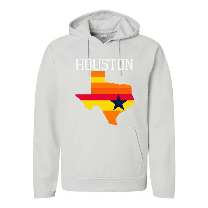 Classic Houston Texas Souvenir Performance Fleece Hoodie