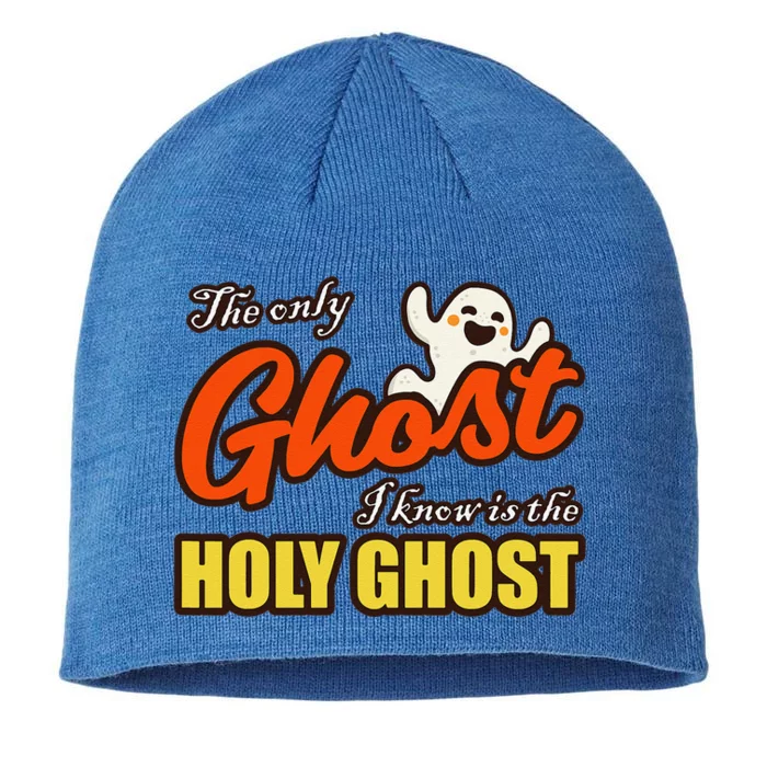 Christian Halloween The Only Ghost I Know Is The Holy Ghost 8 1/2in Sustainable Knit Beanie