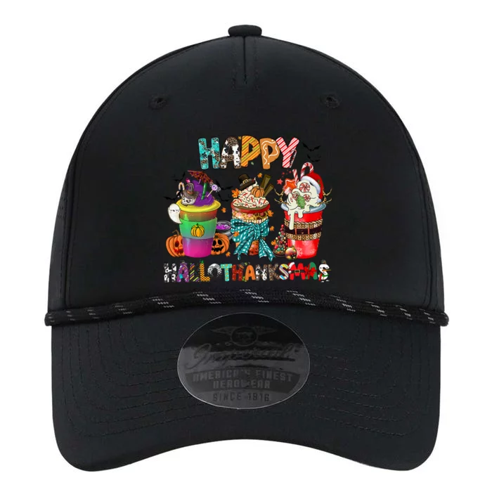 Coffee Halloween Thanksgiving Christmas Happy Hallothanksmas Gift Performance The Dyno Cap