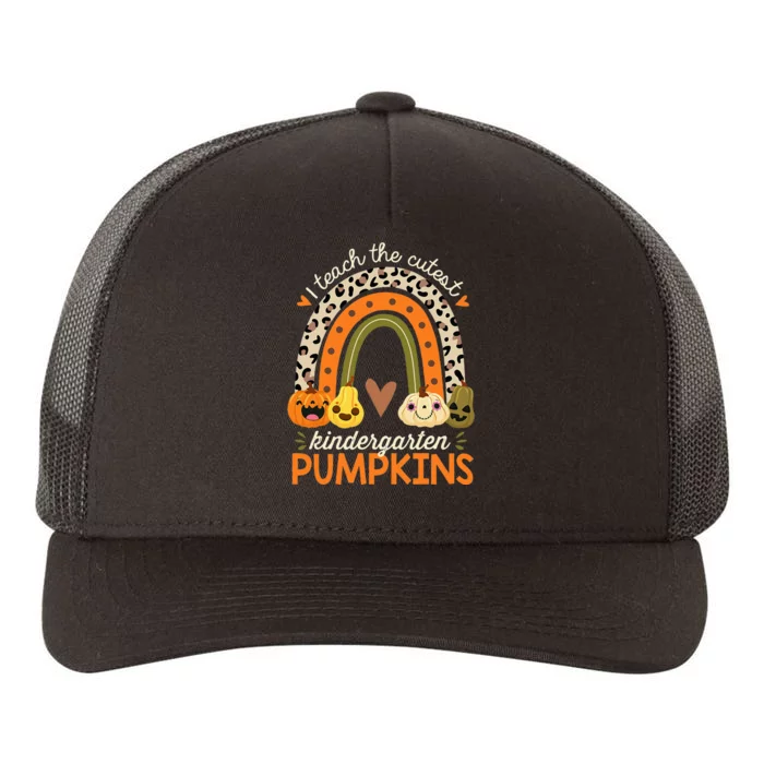 Cute Halloween Teacher Teaching Kindergarten Pumpkins Yupoong Adult 5-Panel Trucker Hat