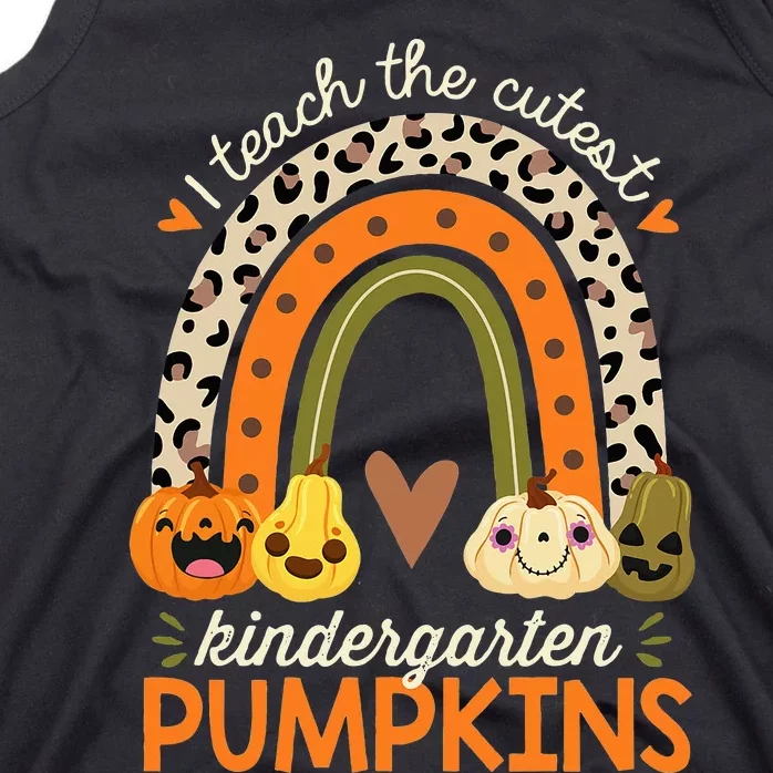 Cute Halloween Teacher Teaching Kindergarten Pumpkins Tank Top