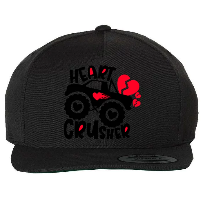 Crusher Heart Trucker Valentine's Day Crusher Heart Cool Gift Wool Snapback Cap