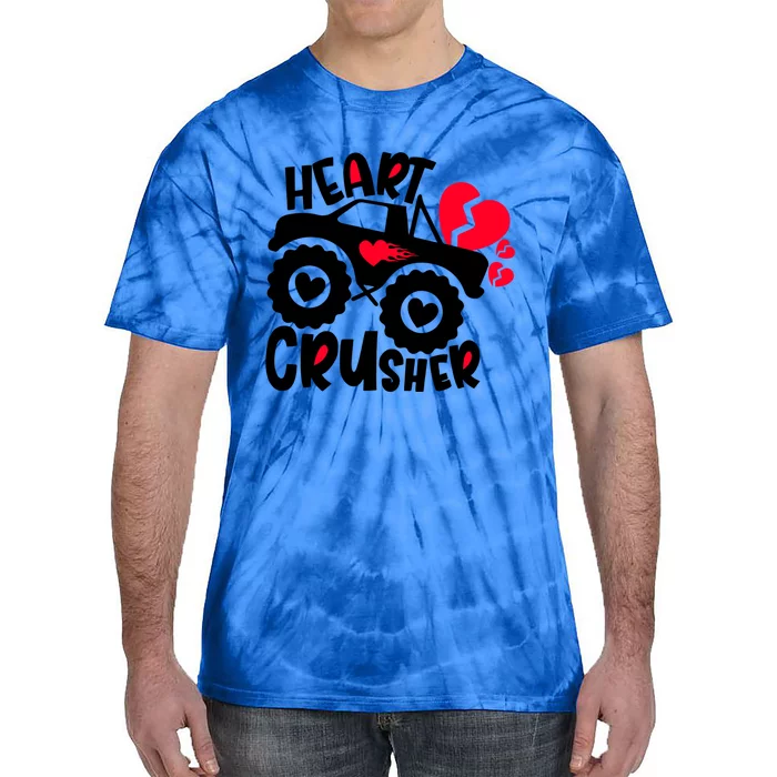 Crusher Heart Trucker Valentine's Day Crusher Heart Cool Gift Tie-Dye T-Shirt