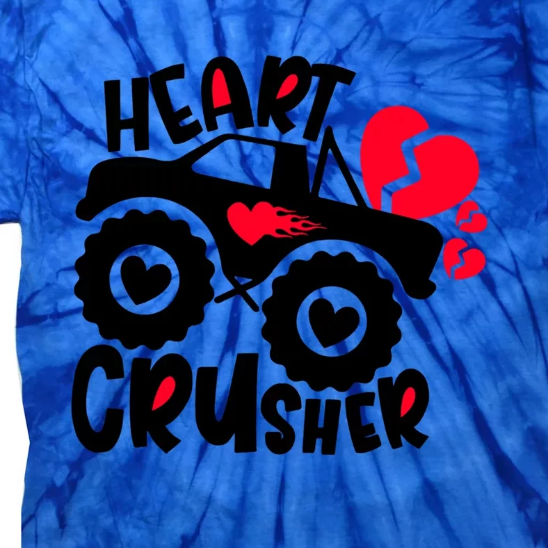 Crusher Heart Trucker Valentine's Day Crusher Heart Cool Gift Tie-Dye T-Shirt