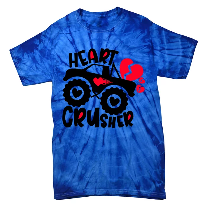 Crusher Heart Trucker Valentine's Day Crusher Heart Cool Gift Tie-Dye T-Shirt