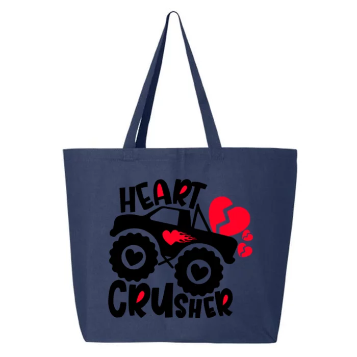 Crusher Heart Trucker Valentine's Day Crusher Heart Cool Gift 25L Jumbo Tote