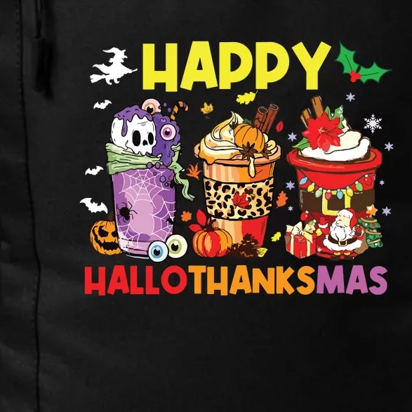 Coffee Halloween Thanksgiving Christmas Happy Hallothanksmas Daily Commute Backpack