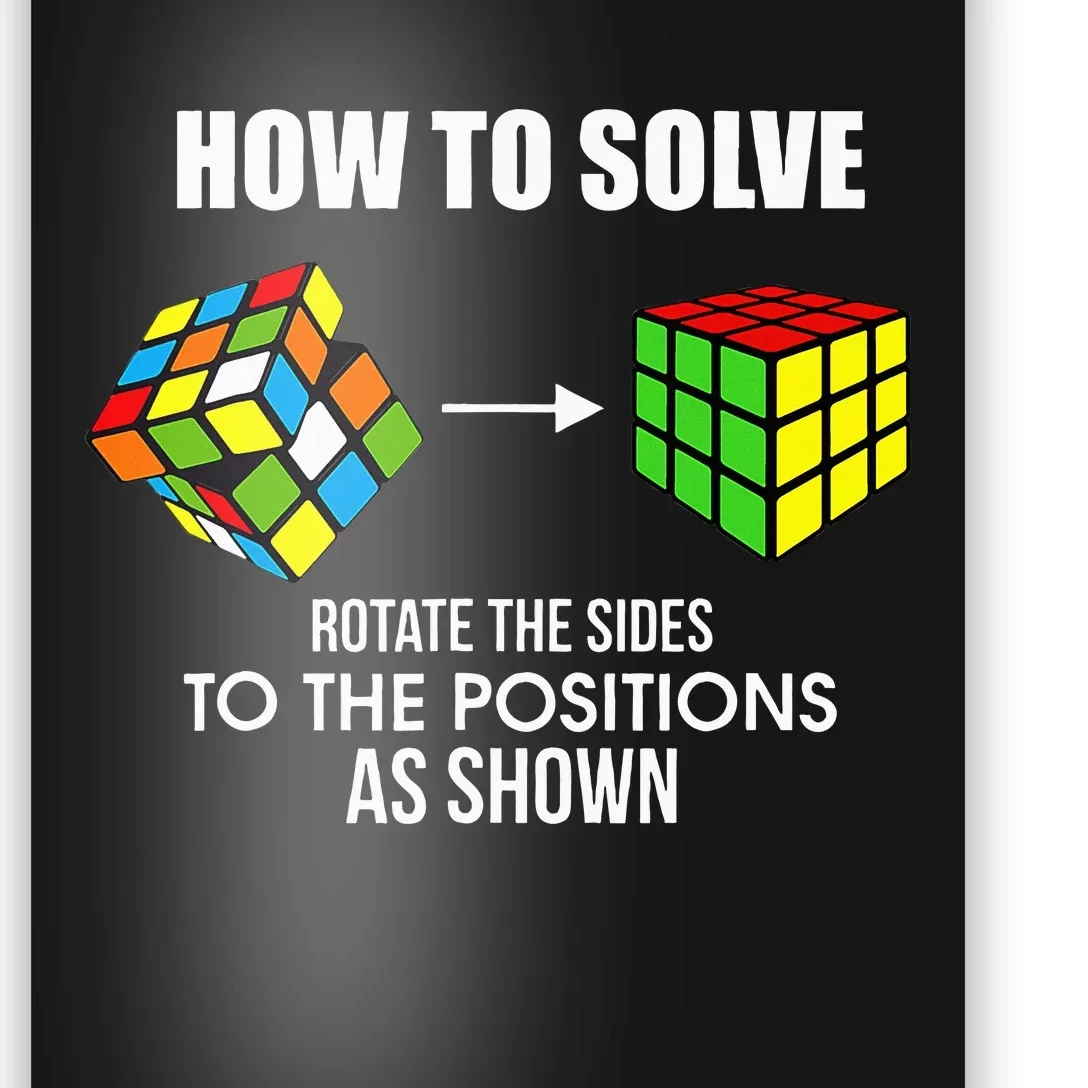 Cubing How To Solve Puzzle Cube Player Cuber Poster