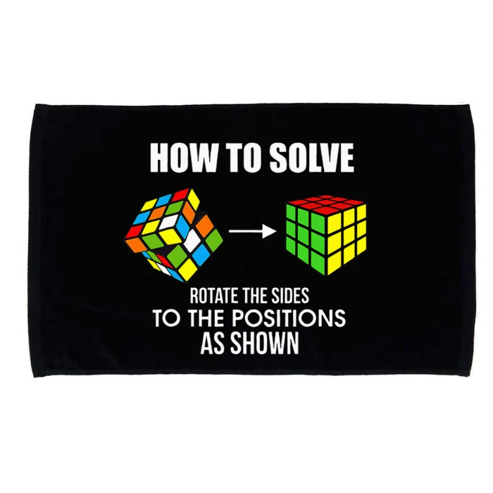 Cubing How To Solve Puzzle Cube Player Cuber Microfiber Hand Towel