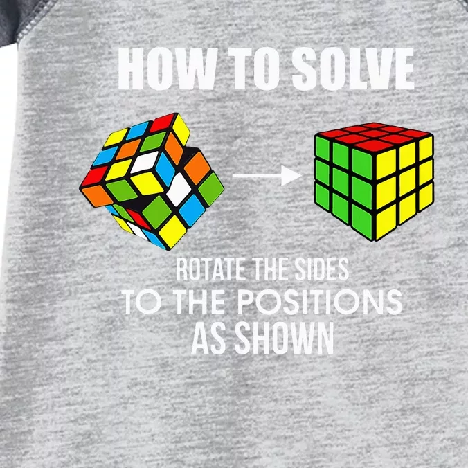 Cubing How To Solve Puzzle Cube Player Cuber Infant Baby Jersey Bodysuit