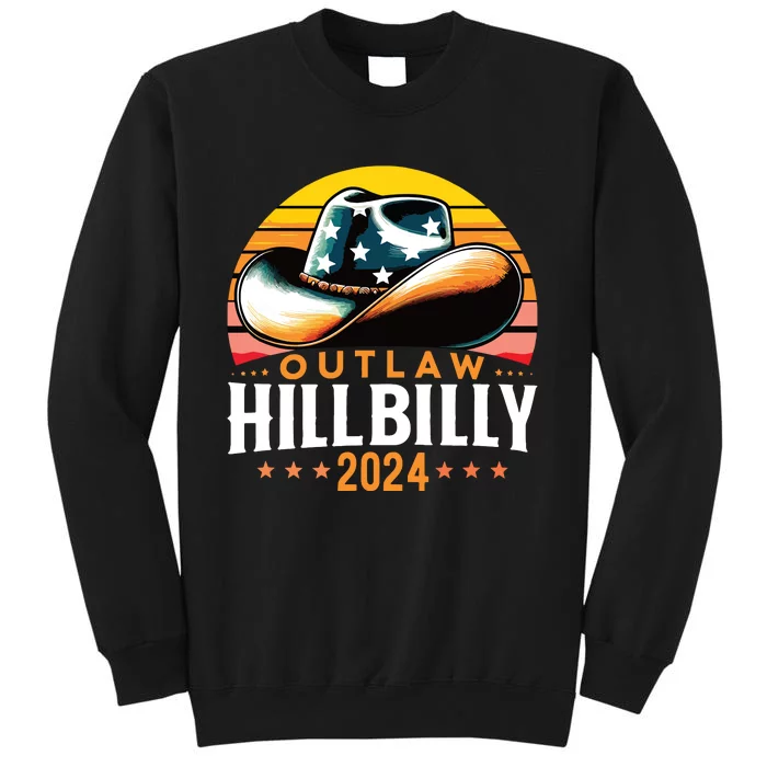 Cowboy Hat Us Election Day Vintage Outlaw Hillbilly 2024 Sweatshirt