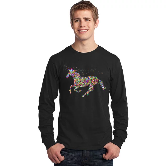 Colourful Horse Unicorn Gift Tee Tall Long Sleeve T-Shirt