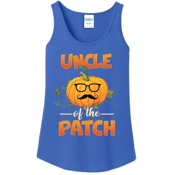 Cute Halloween Uncle Of The Cutest Pumpkin In The Patch Gift Ladies Essential Tank