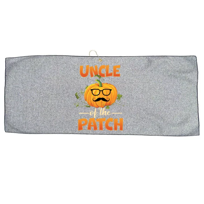 Cute Halloween Uncle Of The Cutest Pumpkin In The Patch Gift Large Microfiber Waffle Golf Towel