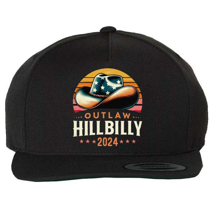 Cow Hat Us Election Day Vintage Outlaw Hillbilly 2024 Wool Snapback Cap