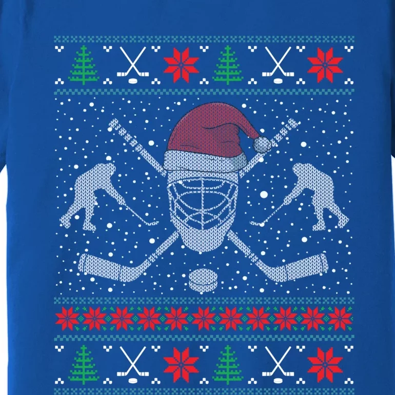 Christmas Hockey Ugly Christmas Xmas Cool Gift Premium T-Shirt