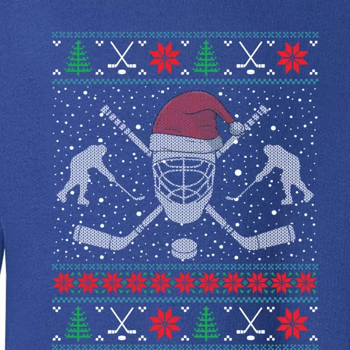 Christmas Hockey Ugly Christmas Xmas Cool Gift Toddler Sweatshirt