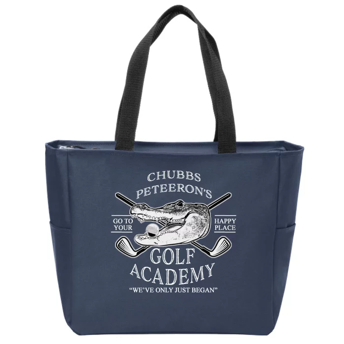 Chubbs Peteeron's Golf Academy Zip Tote Bag