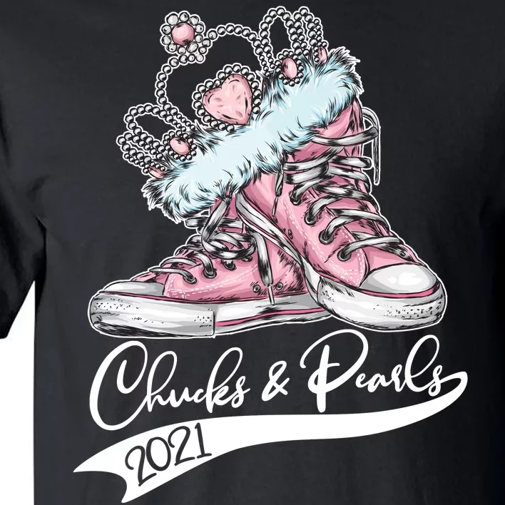 Chucks & Pearls 2021 Crown Madam Vice President Kamala Harris Tall T-Shirt